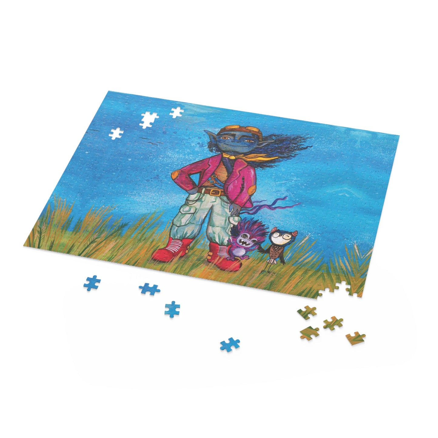 "The Best Of All Is ME" – Inspirational Puzzle #13 of 13-part series of transformational "Portal Puzzles" made from artwork from the book "But I Want To FLY!" (120/252/500-Piece)