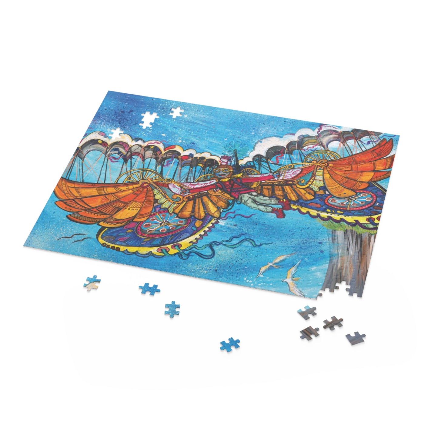 Inspirational Puzzle – "Can't Turn Back Now" – Portal Puzzle #11 of 13-part series made from artwork from the book "But I Want To FLY!" (120/252/500-Piece)