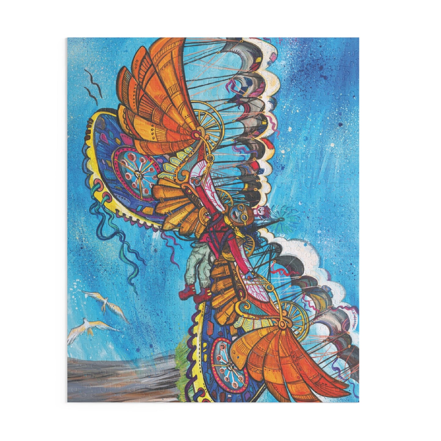Inspirational Puzzle – "Can't Turn Back Now" – Portal Puzzle #11 of 13-part series made from artwork from the book "But I Want To FLY!" (120/252/500-Piece)