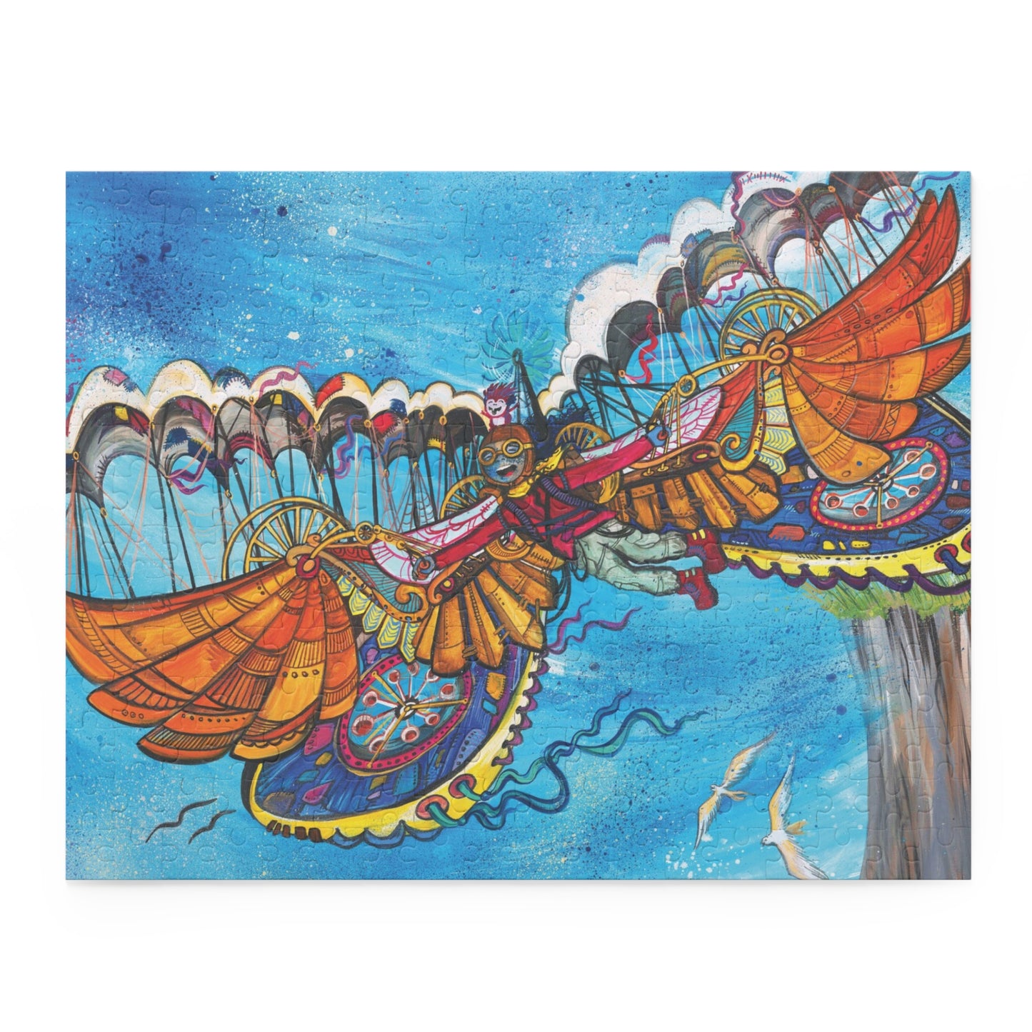 Inspirational Puzzle – "Can't Turn Back Now" – Portal Puzzle #11 of 13-part series made from artwork from the book "But I Want To FLY!" (120/252/500-Piece)