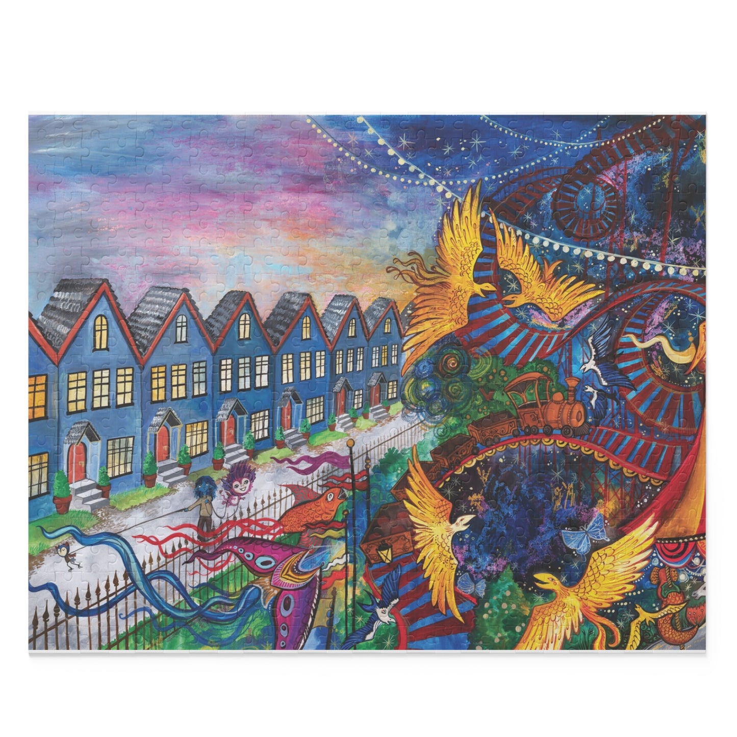 "Dancing In The Mystery" – Inspirational Puzzle #2 of 13-part series of transformational "Portal Puzzles" made from artwork from the book "But I Want To FLY!" (120/252/500-Piece)