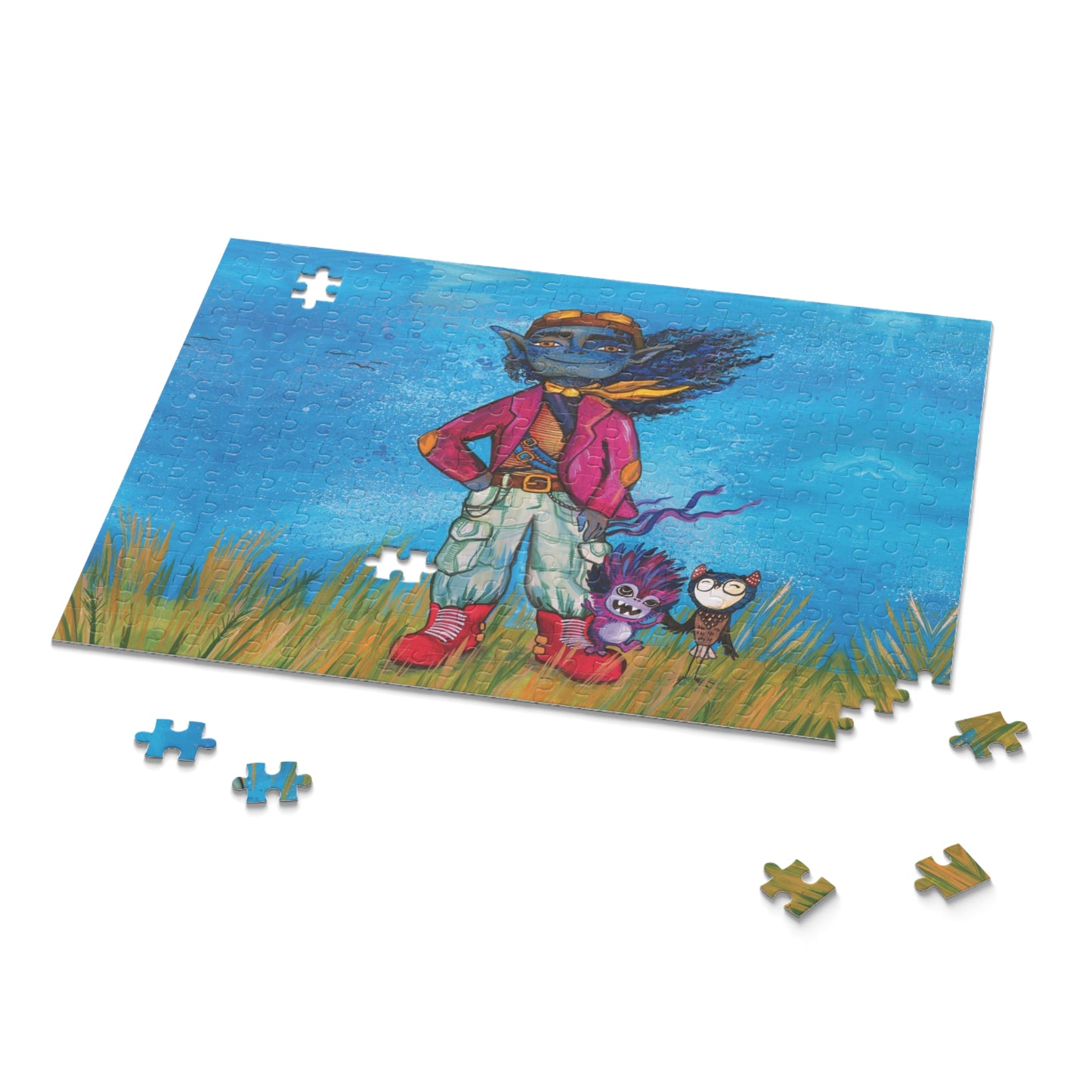 "The Best Of All Is ME" – Inspirational Puzzle #13 of 13-part series of transformational "Portal Puzzles" made from artwork from the book "But I Want To FLY!" (120/252/500-Piece)