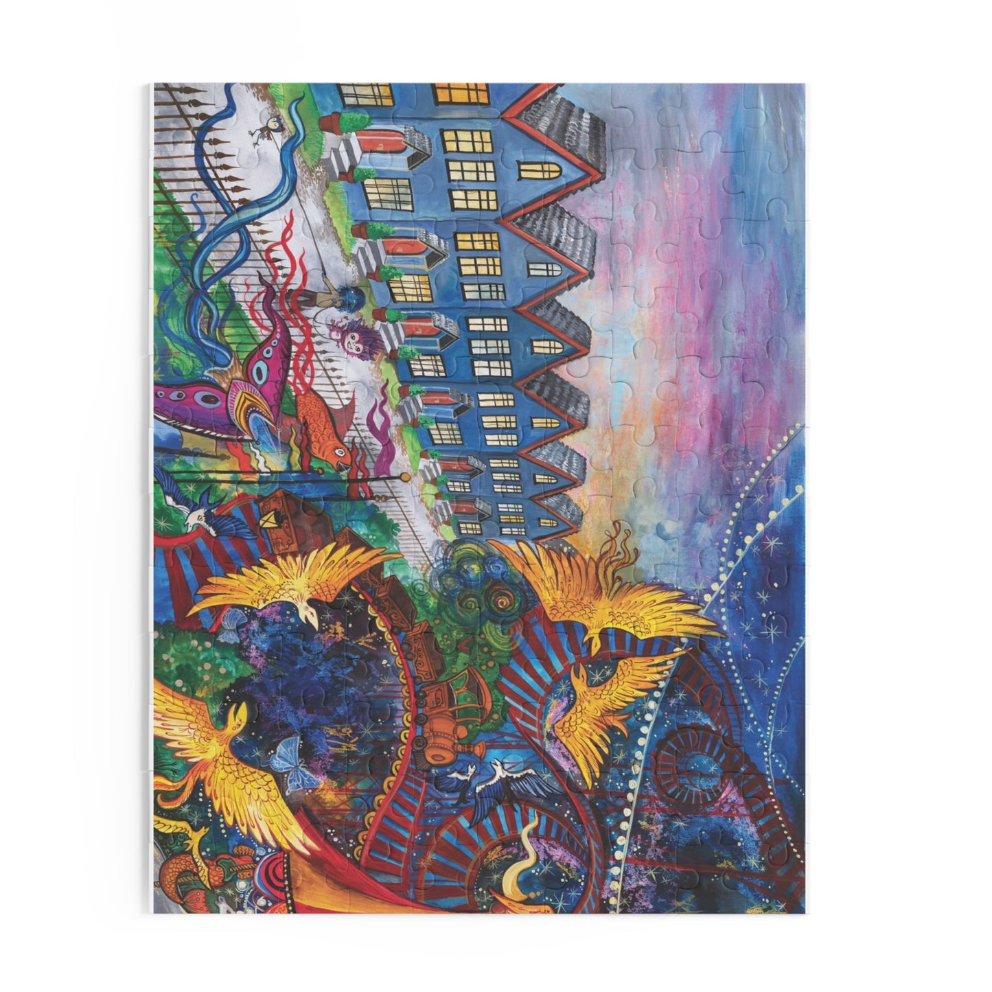 "Dancing In The Mystery" – Inspirational Puzzle #2 of 13-part series of transformational "Portal Puzzles" made from artwork from the book "But I Want To FLY!" (120/252/500-Piece)