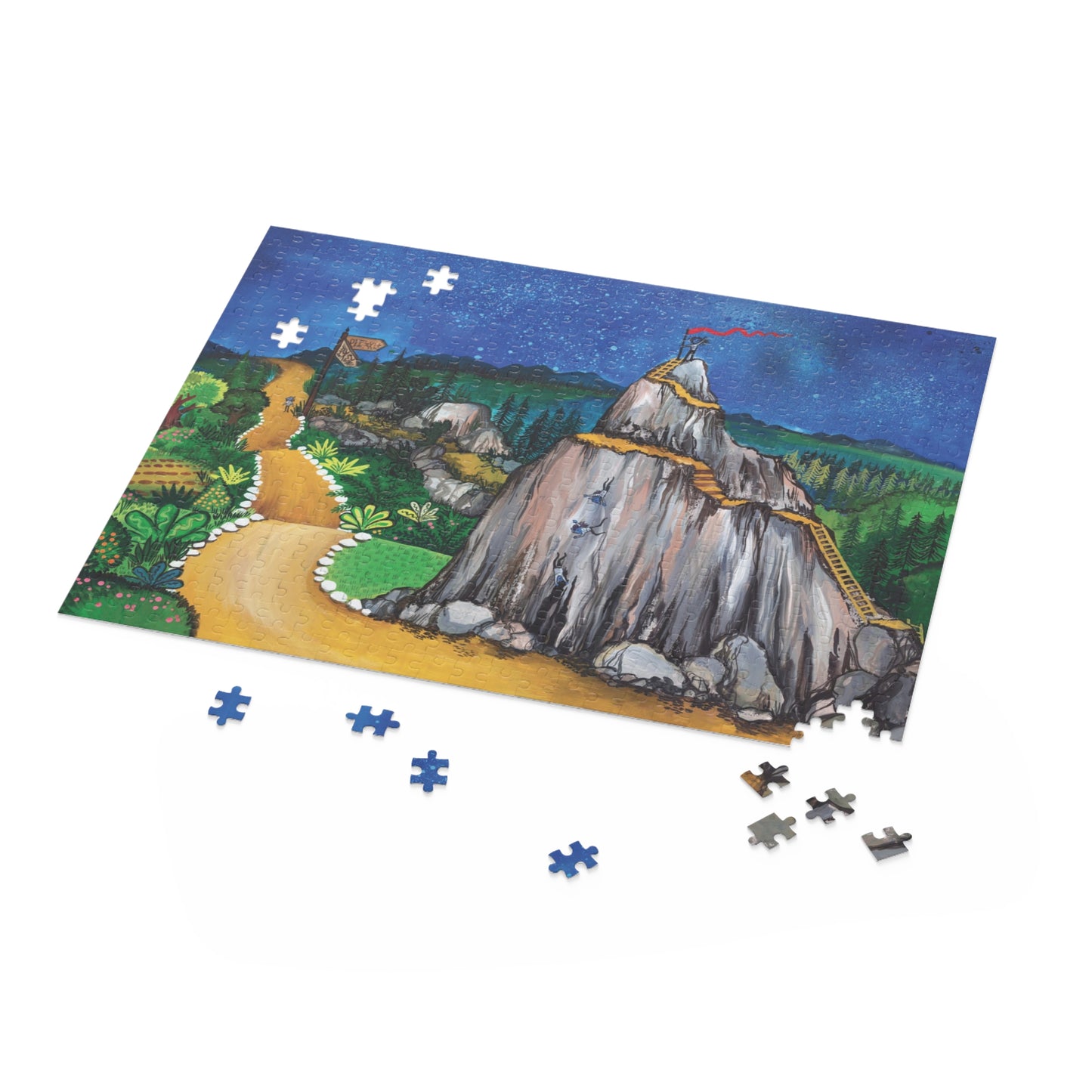 "A Journey For The Ages" – Inspirational Puzzle #5 of 13-part series of transformational "Portal Puzzles" made from artwork from the book "But I Want To FLY!" (120/252/500-Piece)