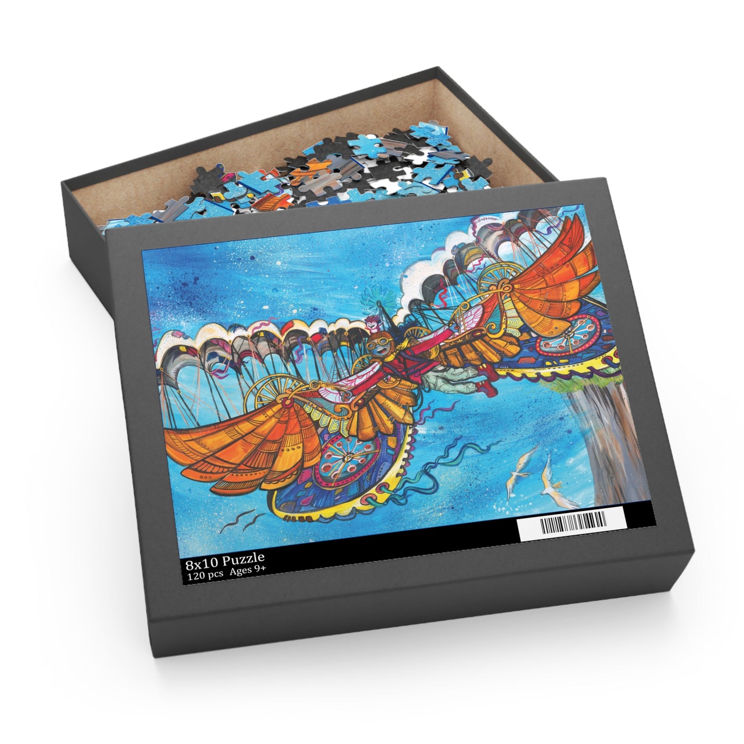 Inspirational Puzzle – "Can't Turn Back Now" – Portal Puzzle #11 of 13-part series made from artwork from the book "But I Want To FLY!" (120/252/500-Piece)