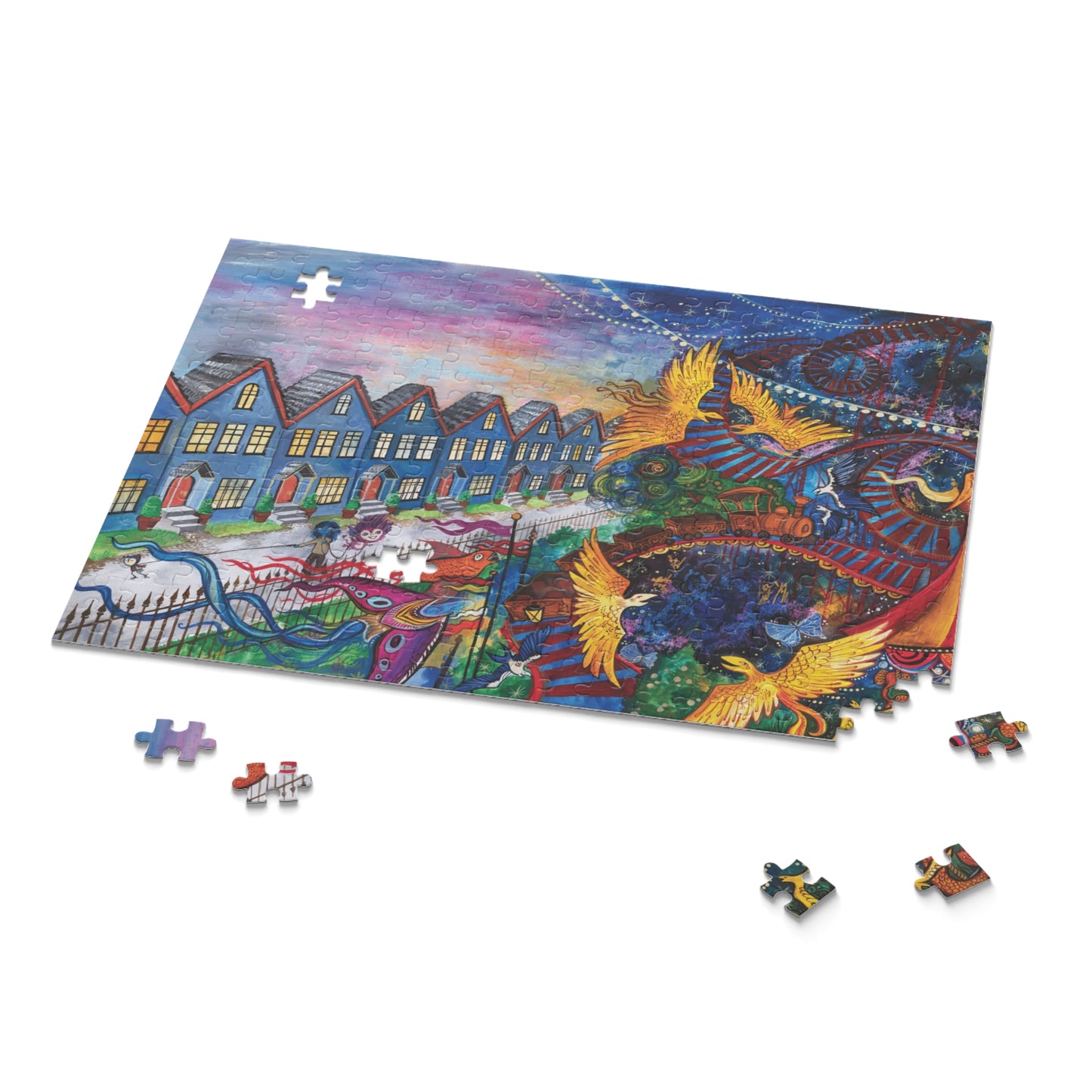 "Dancing In The Mystery" – Inspirational Puzzle #2 of 13-part series of transformational "Portal Puzzles" made from artwork from the book "But I Want To FLY!" (120/252/500-Piece)