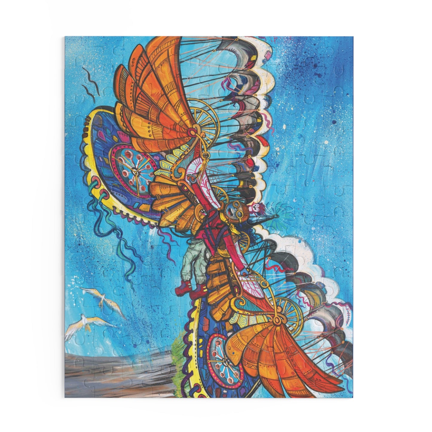 Inspirational Puzzle – "Can't Turn Back Now" – Portal Puzzle #11 of 13-part series made from artwork from the book "But I Want To FLY!" (120/252/500-Piece)