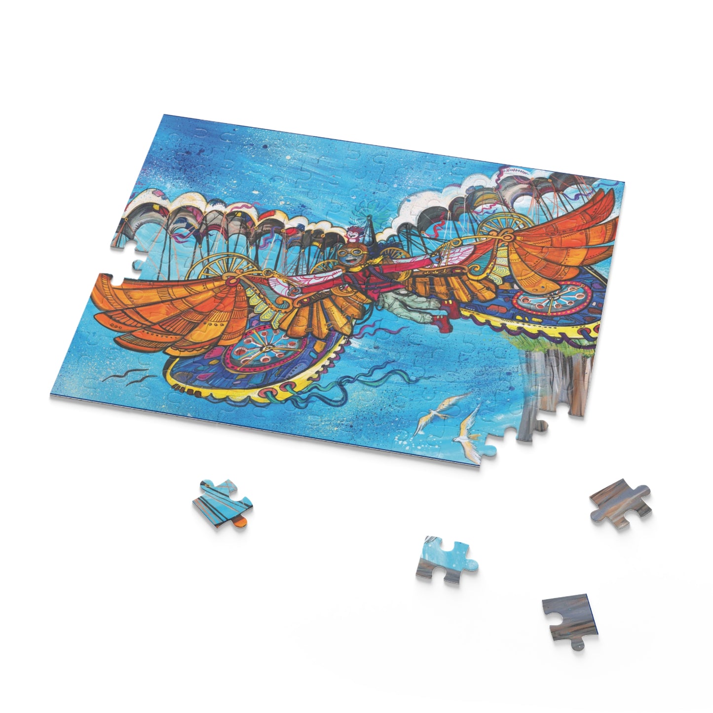 Inspirational Puzzle – "Can't Turn Back Now" – Portal Puzzle #11 of 13-part series made from artwork from the book "But I Want To FLY!" (120/252/500-Piece)