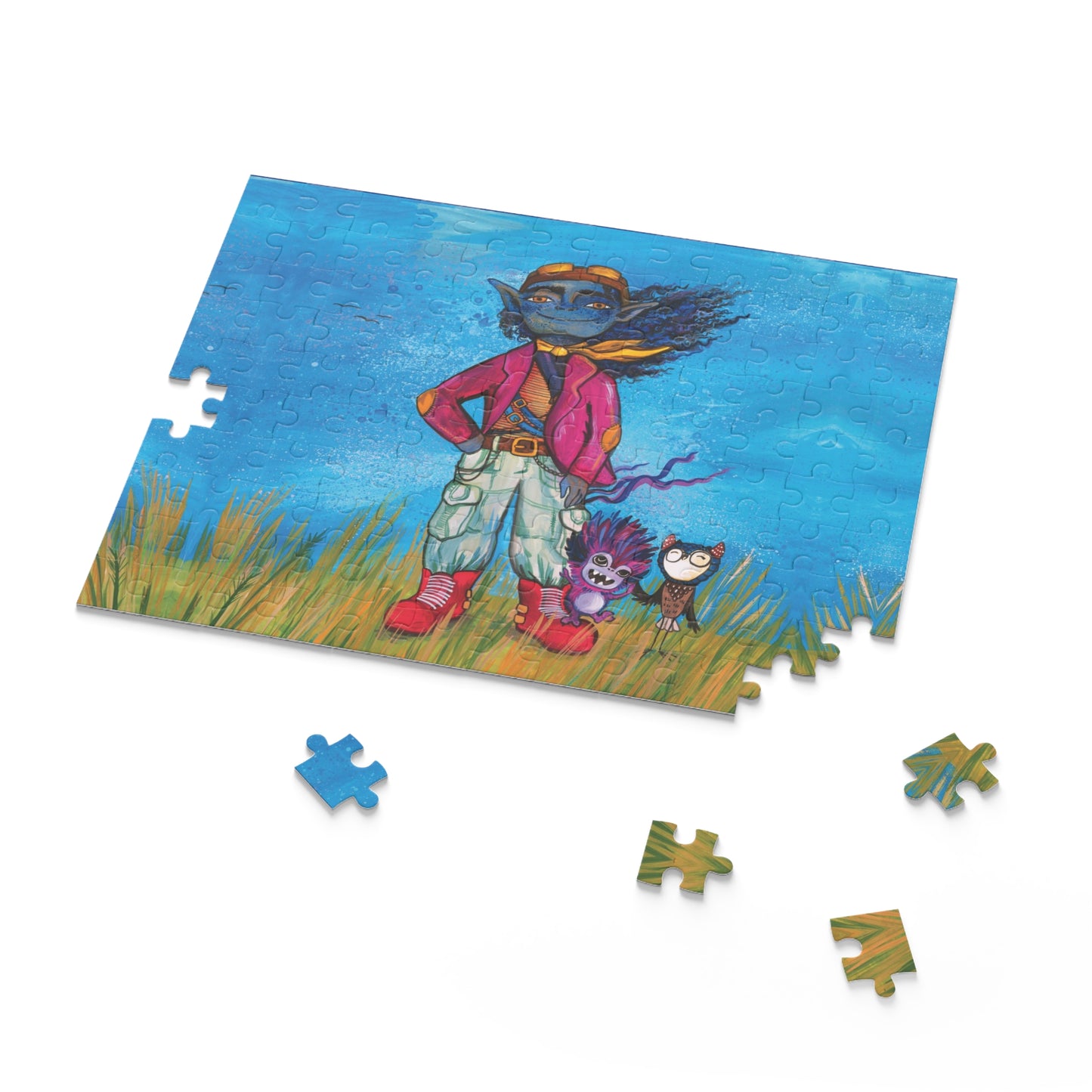 "The Best Of All Is ME" – Inspirational Puzzle #13 of 13-part series of transformational "Portal Puzzles" made from artwork from the book "But I Want To FLY!" (120/252/500-Piece)