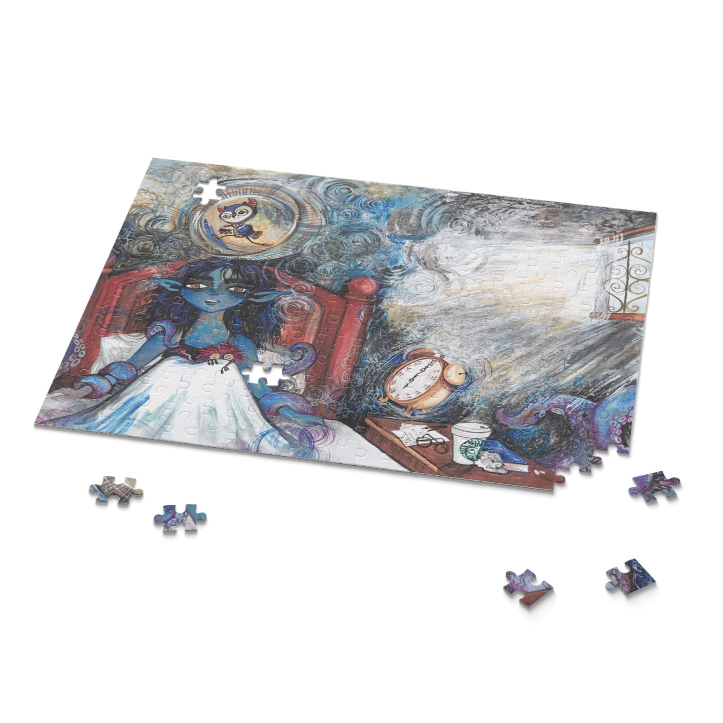 "Waking Up Again" – Inspirational Puzzle #1 of 13-part series of transformational "Portal Puzzles" made from artwork from the book "But I Want To FLY!" (120/252/500-Piece)
