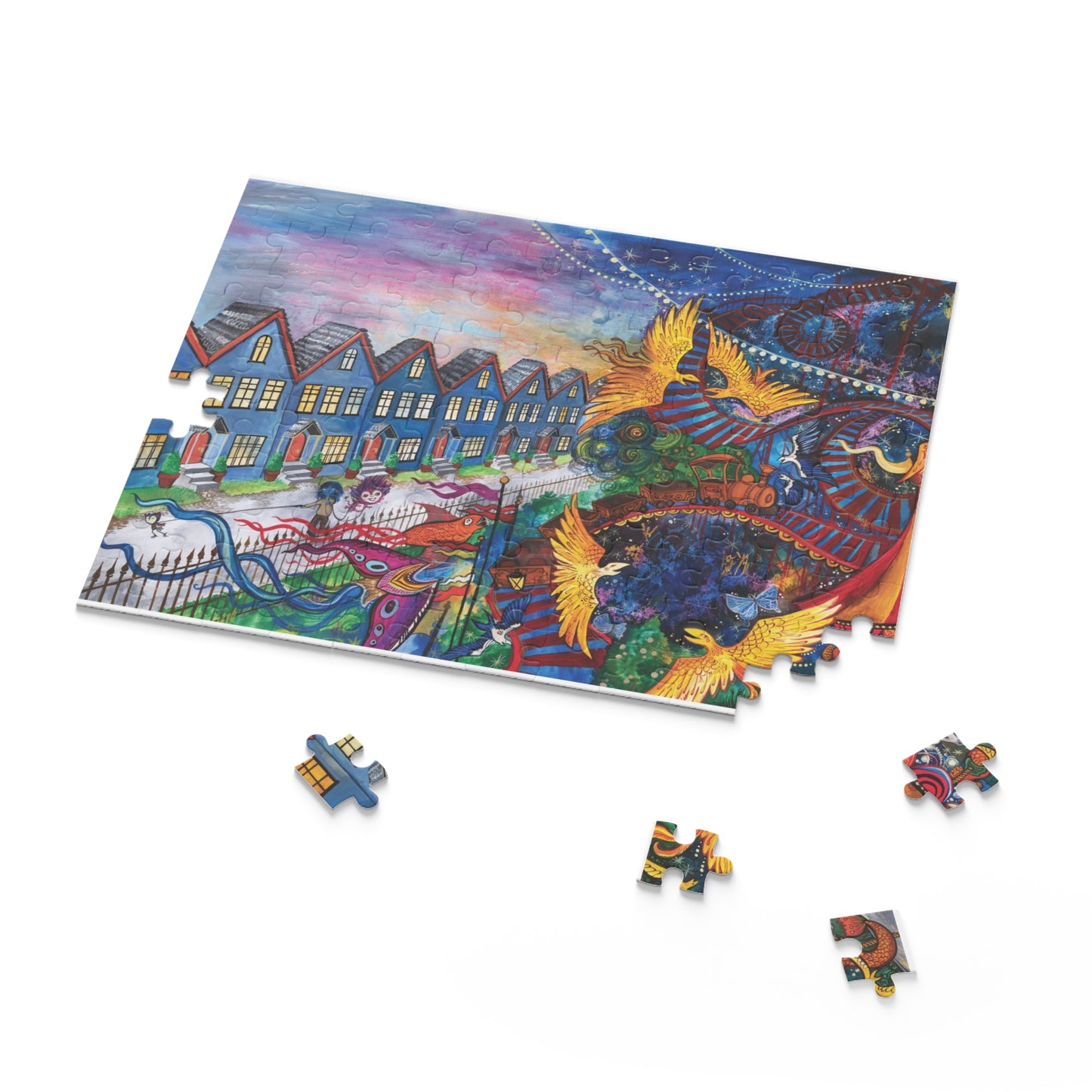 "Dancing In The Mystery" – Inspirational Puzzle #2 of 13-part series of transformational "Portal Puzzles" made from artwork from the book "But I Want To FLY!" (120/252/500-Piece)