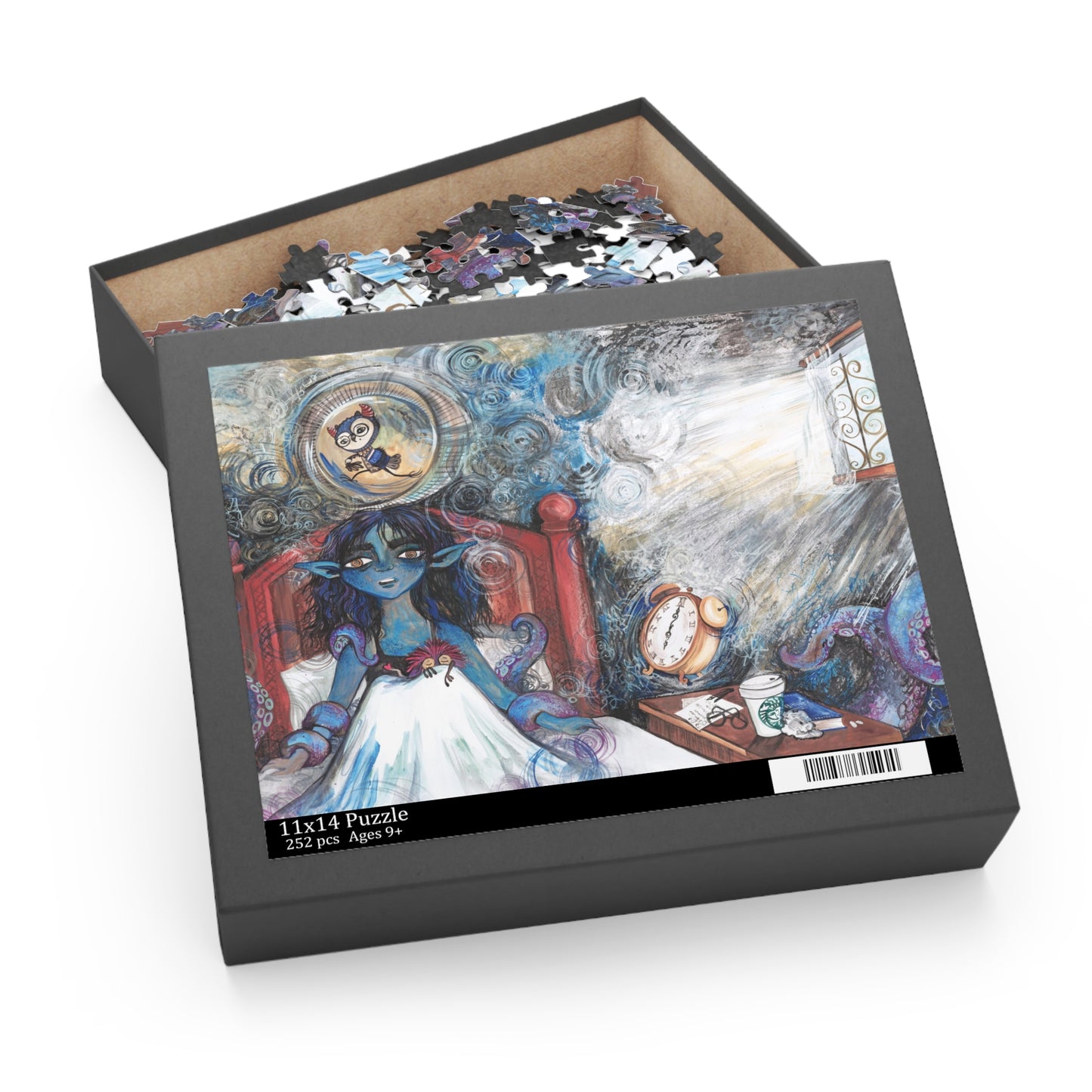 "Waking Up Again" – Inspirational Puzzle #1 of 13-part series of transformational "Portal Puzzles" made from artwork from the book "But I Want To FLY!" (120/252/500-Piece)