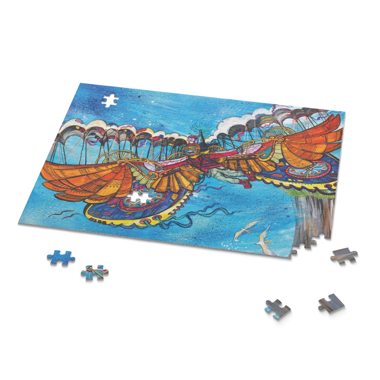 Inspirational Puzzle – "Can't Turn Back Now" – Portal Puzzle #11 of 13-part series made from artwork from the book "But I Want To FLY!" (120/252/500-Piece)