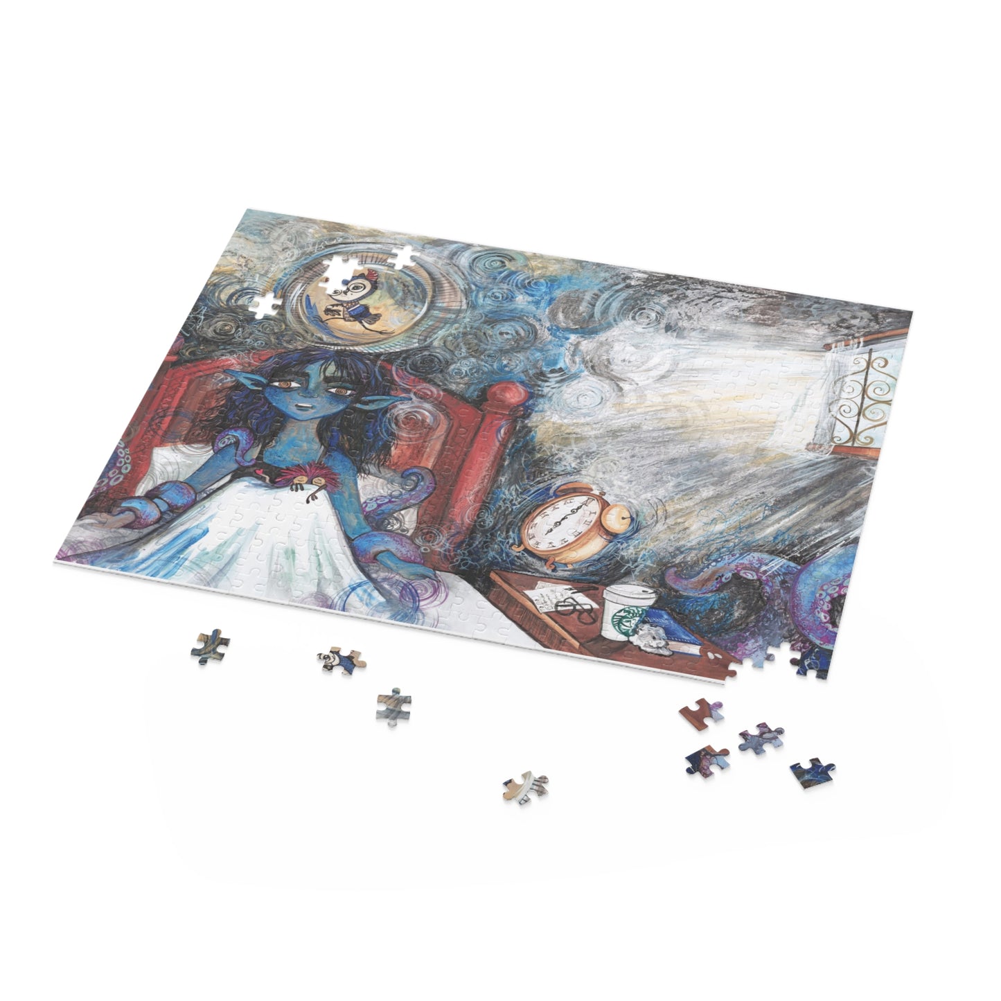 "Waking Up Again" – Inspirational Puzzle #1 of 13-part series of transformational "Portal Puzzles" made from artwork from the book "But I Want To FLY!" (120/252/500-Piece)