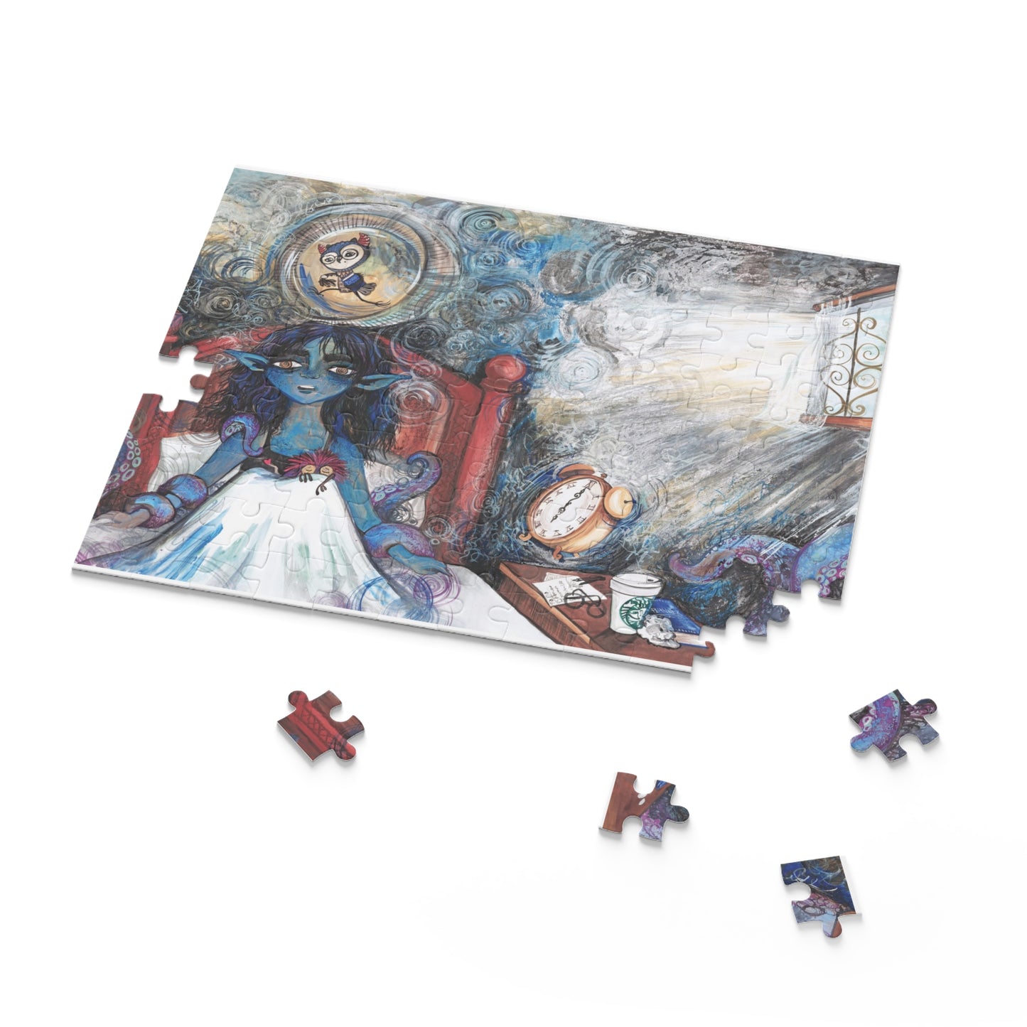 "Waking Up Again" – Inspirational Puzzle #1 of 13-part series of transformational "Portal Puzzles" made from artwork from the book "But I Want To FLY!" (120/252/500-Piece)