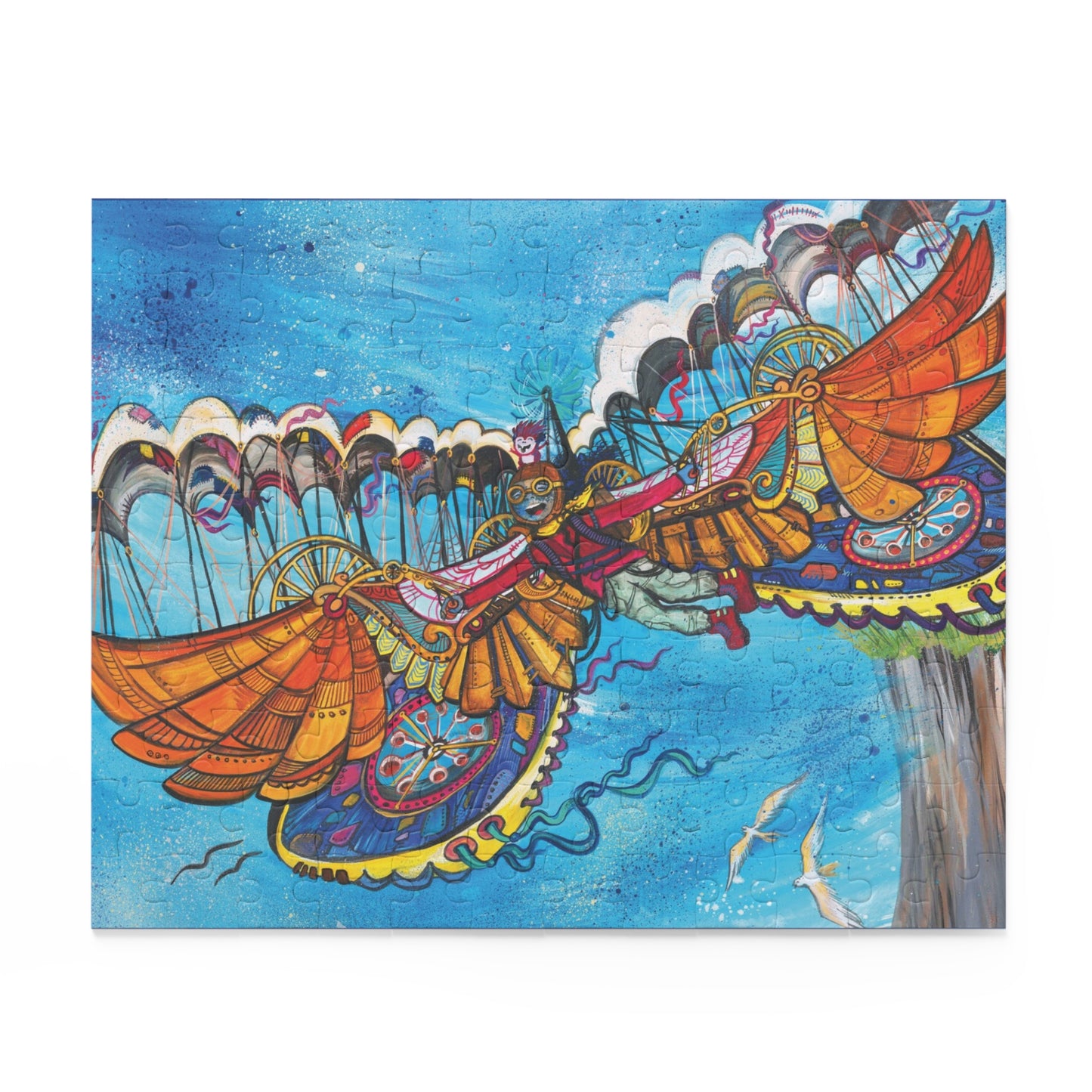 Inspirational Puzzle – "Can't Turn Back Now" – Portal Puzzle #11 of 13-part series made from artwork from the book "But I Want To FLY!" (120/252/500-Piece)