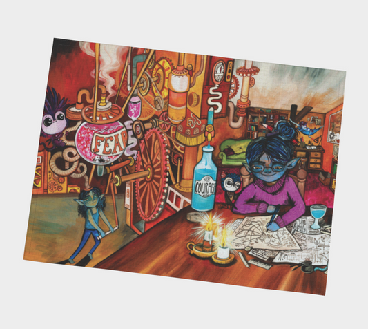 "She Set A Scheme In Motion" – Motivational Art Placemats
